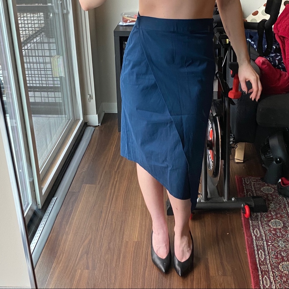 Elegant Navy Blue Women's Skirt